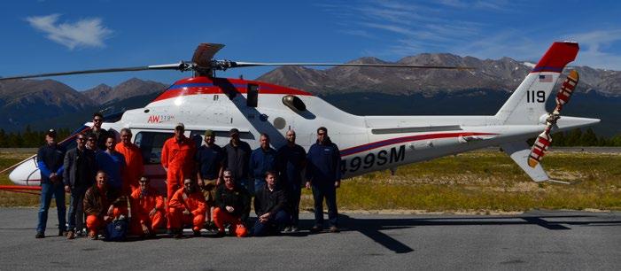The helicopter flew 1,500 miles in two days to reach Leadville in Colorado, where all test activities took place.