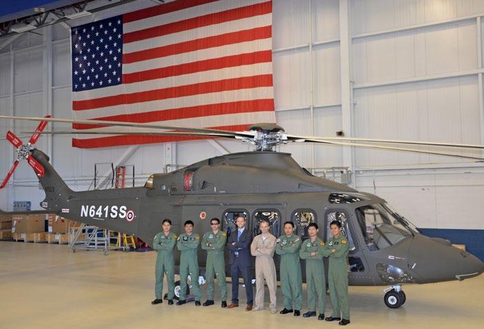 TRAINING FOR THE ROYAL THAI ARMY The Royal Thai Army will take delivery in Philadelphia, Pennsylvania, of six AW139 helicopters within the third quarter of 2016.