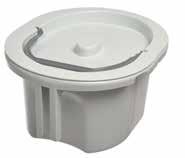 5 inch (57cm). Use as an over-toilet frame or as a freestanding commode with the included Burton Commode Pan.