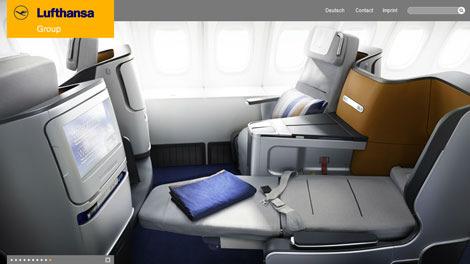 Lufthansa unveils new fully-flat business class seat Lufthansa has unveiled its new fully-flat business class seat, which will debut on the carrier s B747-800 aircraft. The seat features a 1.