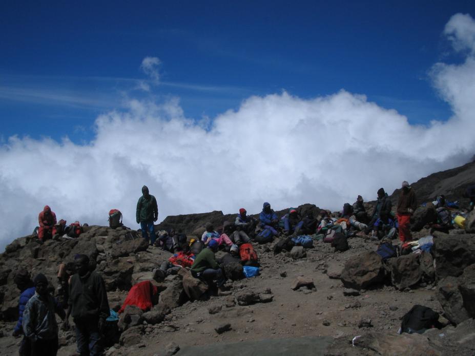 DAY 6 BARAFU CAMP ~ CRATER CAMP (18,800 ft./ 5,730 m) A 5am wake-up call is the start of a juggernaut (7-10 hours of trekking). You begin trekking at 6am up the winding path of endless switchbacks.