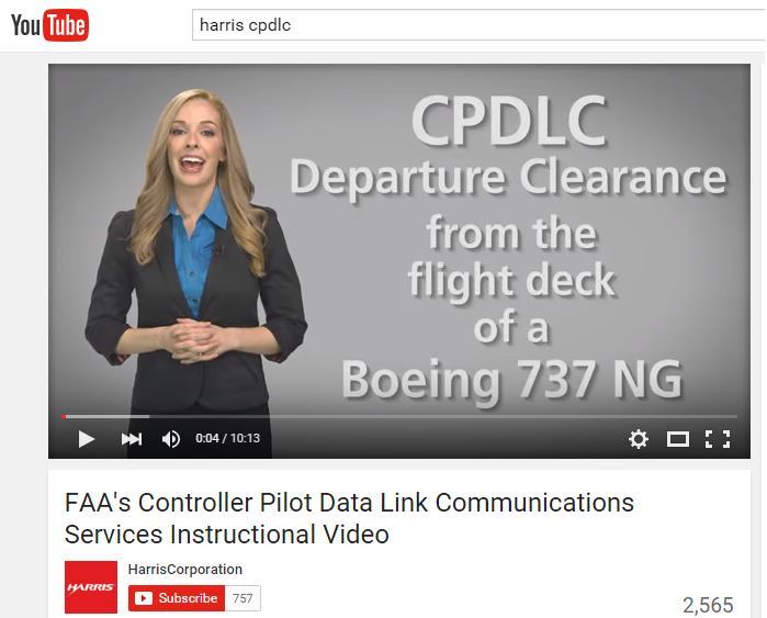 Data Comm Operator Documents CPDLC Departure Clearance End to End Description This document describes the Future Air Navigation System (FANS) 1/A Controller Pilot Data Link Communication (CPDLC)