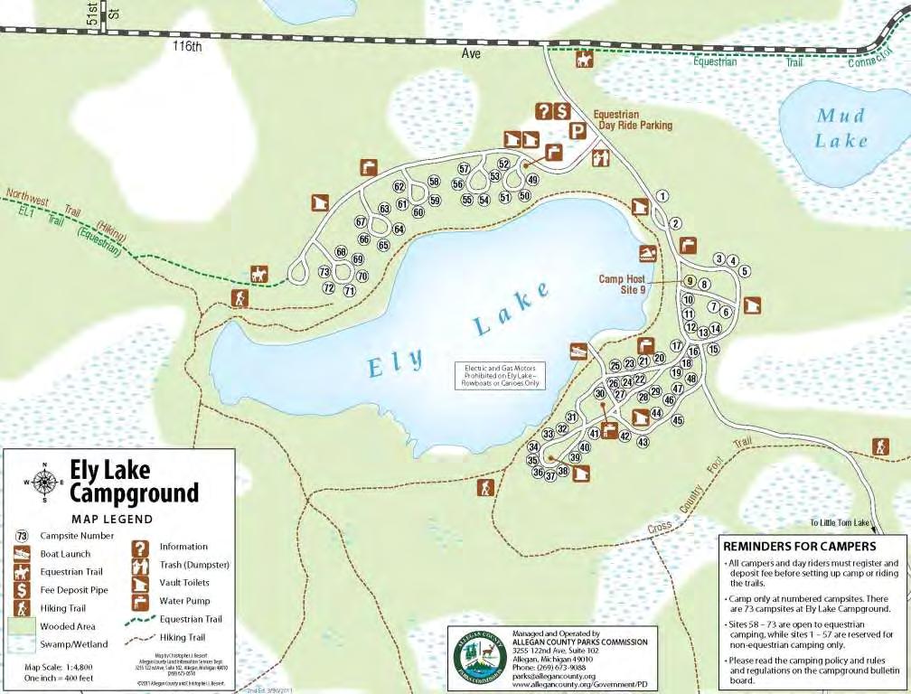 Site Plan/Layout Map of Park