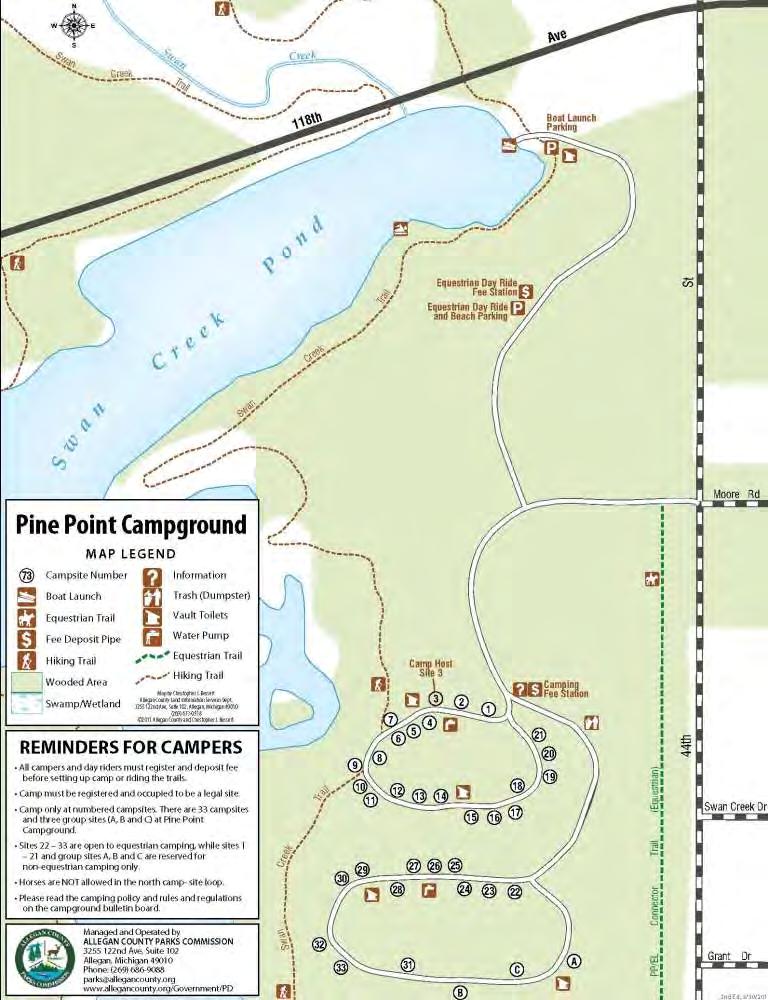 Site Plan/Layout Map of Park