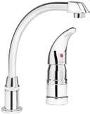 45 Restricted Swing Spout 6-1/2" LONG 4" thickness: 1 1 8 " LK2544CR Victoria White Accent Handle 6-1/4" 9-3/4"
