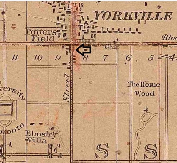 Browne's Map of York Township, 1851: showing the early development