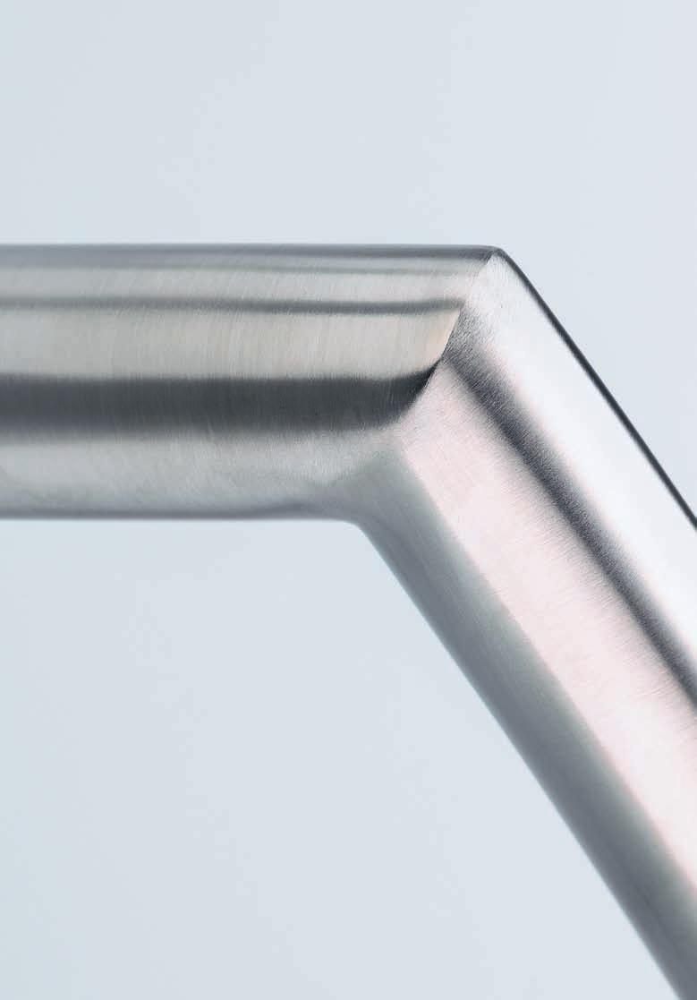 An exciting range of tubular stainless steel handles.