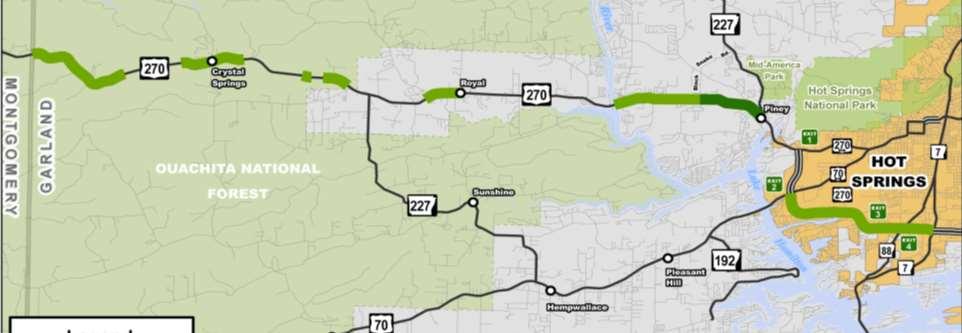 U.S. Highway 270 Termini Type Work Length (miles) Amt (x $1 M) Montgomery Co. Ln. East (Sel. Secs.) Resurfacing 3.82 $ 2.5 2019 West of Hwy. 227 Royal (Sel. Secs.) Resurfacing 1.67 $ 1.