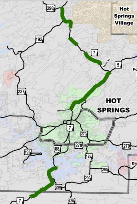 Hot Springs to Highway 5 (Phase I) Capacity/Safety Improvements 6.