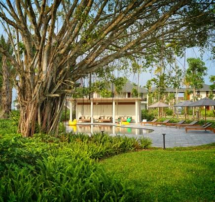 other facilities Nestled under the banyan trees is a meeting room pavilion offering a