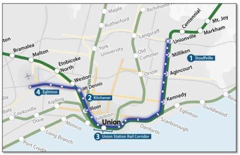 Opportunities GO RER and SmartTrack GO Regional Express Rail provides enhanced service to the City of Toronto and the entire region.