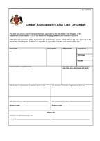 4. CREW AGREEMENTS & OFFICIAL LOG BOOKS Introduction Crew Agreement Every Isle of Man ship has to have a special agreement in writing between each person employed and the company employing him.