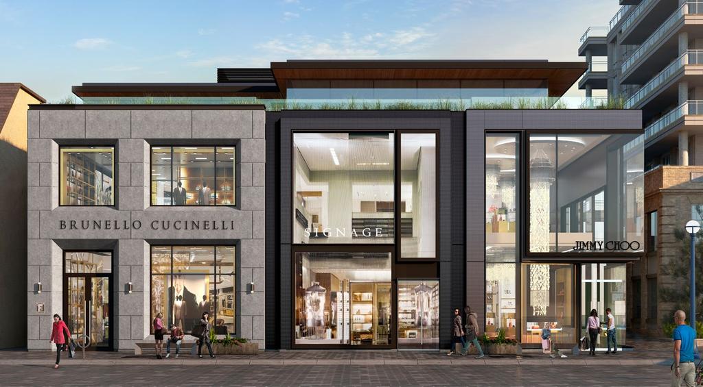 102-108 92 84 101 13 YORKVILLE AVENUE Yorkville s newest luxury retail development will be home to flagship stores for Brunello Cucinelli and Jimmy Choo, as well as a luxury