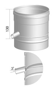 355mm 55 170 356 4119335 ppliance Increaser daptor conical increaser from the appliance spigot by one flue size.