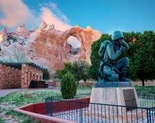 Window Rock Tribal Park and Veterans Memorial: Window Rock is the capital of the Navajo nation and this small park near the Navajo Administration Center features the graceful red sandstone arch for