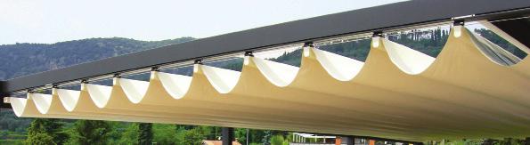 Roman roof Awning Hayman Perfect sun protection for large decks and patio s where an adjustable roof that can be opened or closed is desirable.