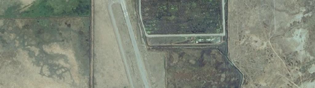 Runway alignment from F irport Master Record, 2010. erial image from ESRI, 2011.