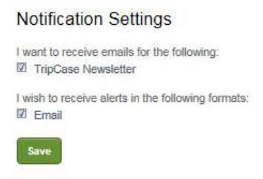 Create Your TripCase Profile Web is best At TripCase > Profile > Notification Settings Specify your Notification