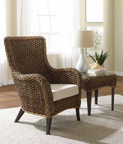 Sanibel has a lovely occasional chair which incorporates the braiding of