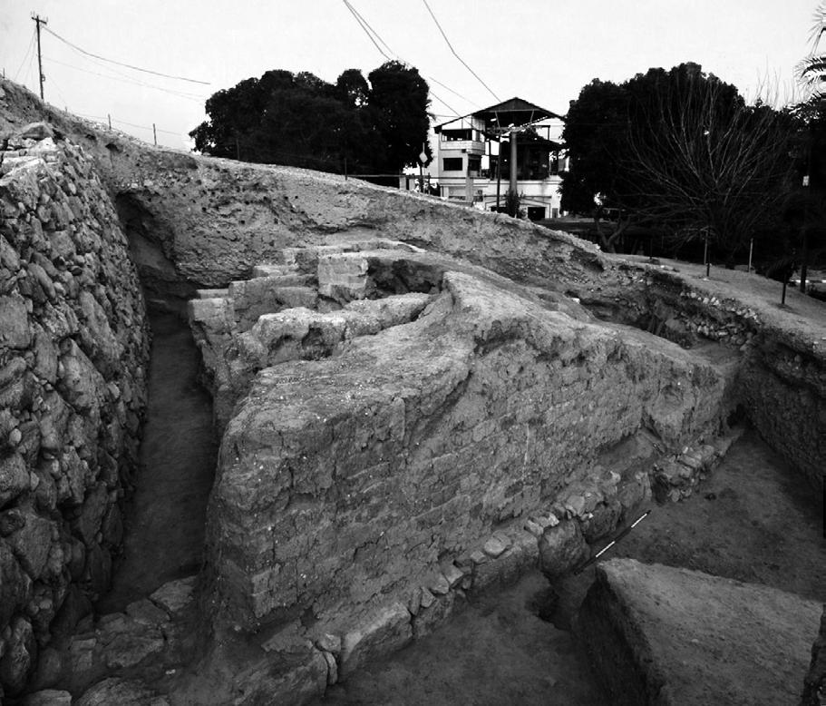 734 l. Nigro H. Taha Sc. Ant. Fig. 6. Area A: the western foundation wall of Tower A1 (1900-1750 BC), made of big stone orthostates; to the left, the MB III (1650-1550 BC) Cyclopean Wall W.4. In a