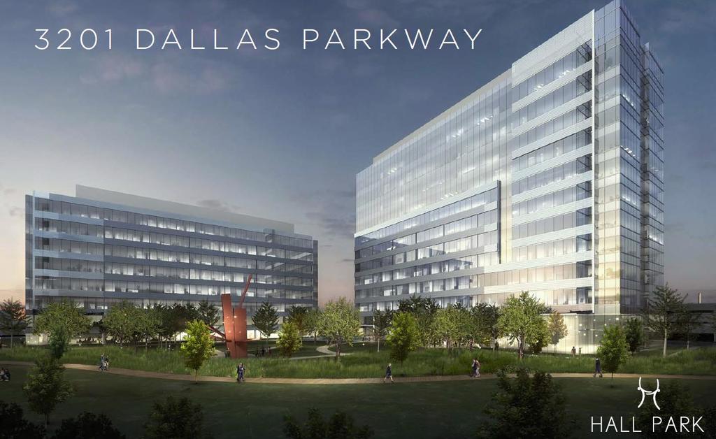 HALL PARK Building 17 Spec Class AA Office Building HALL Group SWQ Warren Pkwy & Dallas North