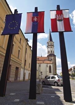 Levoča with its town walls and urban planning has preserved its medieval atmosphere.
