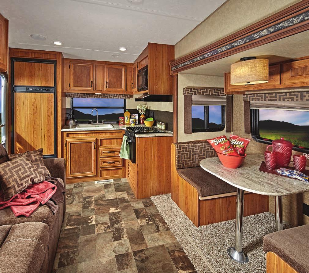 fifth wheel luxury. without the luxury price. living room.