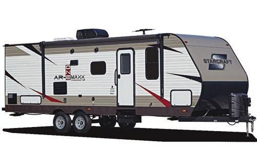 Packing a lot into a lightweight travel trailer, the AR-ONE MAXX will provide years of use. AR-ONE and MAXX toy hauler.