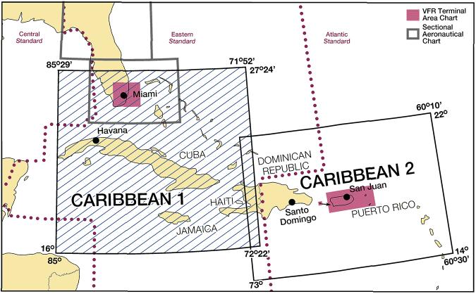 CARIBBEAN VFR AERONAUTICAL CHARTS (CAC) Starting in 2016, the FAA CARIBBEAN VFR Aeronautical Charts were fi rst published, replacing the discontinued World Aeronautical Charts (WACs), parts of CH-25,