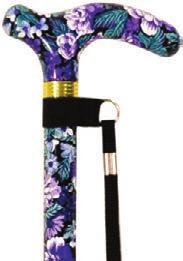 Deluxe Patterned Walking Cane Provides excellent support and stability for the user when walking Beautifully designed walking canes with non-slip rubber