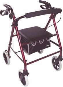 5 133 21 88 VP176 VP177 VP178 Red Blue Silver ALUMINIUM  Comfortable, padded seat and back with underseat storage Robust, puncture-proof tyres Easy folding mechanism for quick, convenient storage