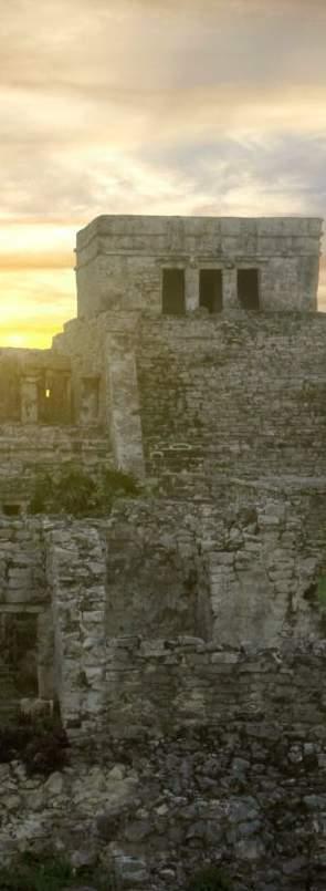 THE CITY OF THE DAWN Archaeologists refer to the Tulum Ruins as Zama, the original Mayan name which means The City of Dawn due to its positioning towards the morning sunrise.