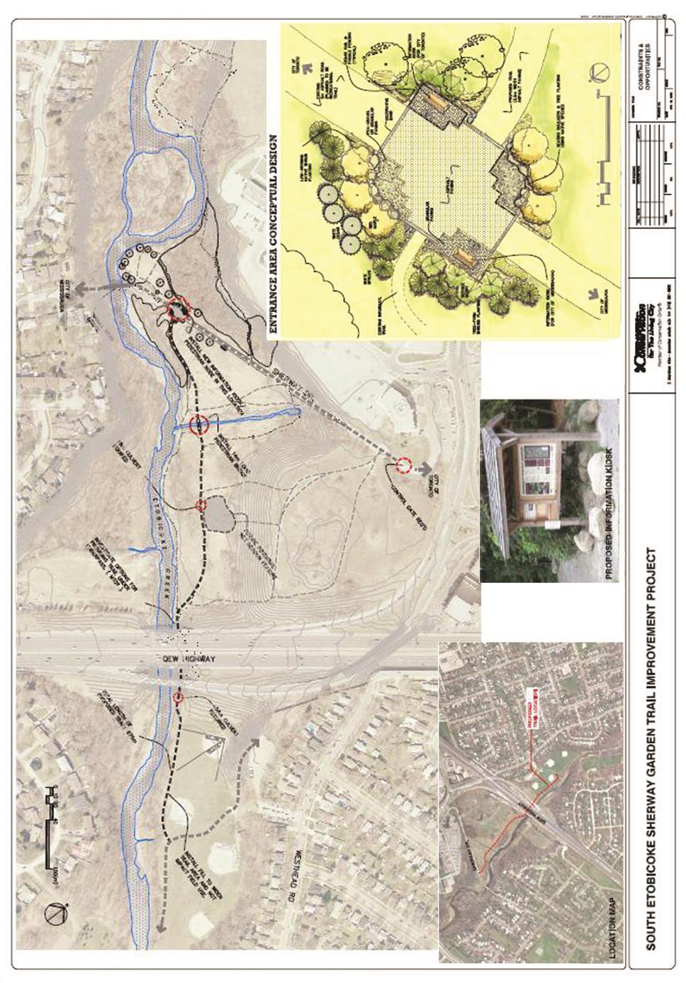 Attachment 1: Map of Sherway Link of Etobicoke Creek Trail Improvements Staff