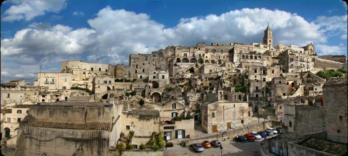 We will pass Matera, Basilicate, to get to Trebisacce in Calabria.