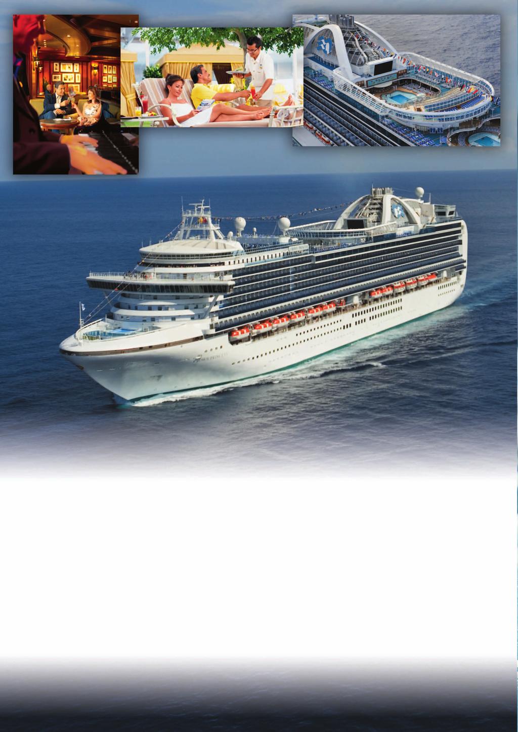 Crown Princess Escape Completely Featuring the very latest innovations, Crown Princess is one of the largest Princess ships. You will experience the relaxed comfort of many onboard venues.