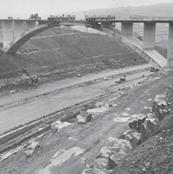 The first part of the Yorkshire section of the motorway was completed in 1970, between the county boundary at Windy Hill and Outlane, this is the point at which Lancashire becomes Yorkshire.
