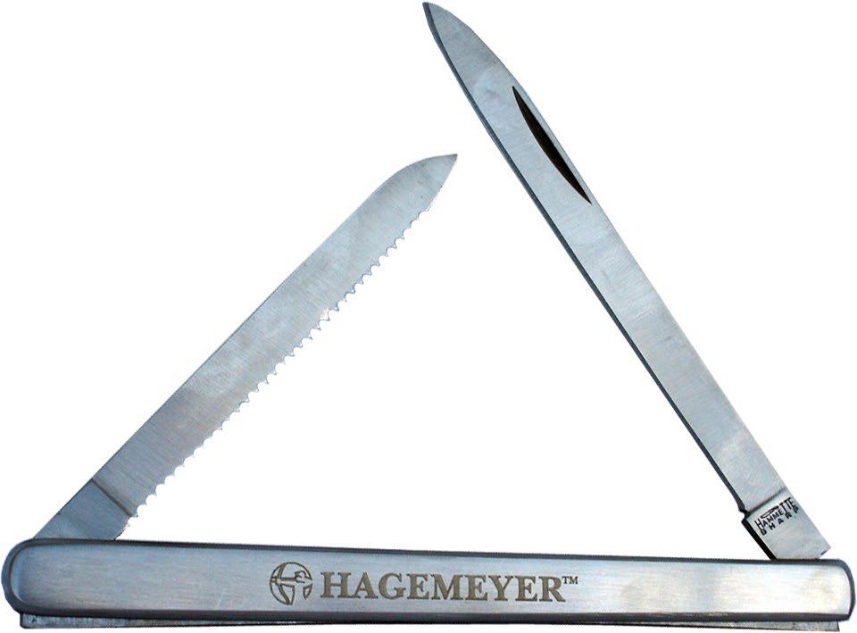 Two Blade Produce Knife Stainless Steel, New Serrated Edge Item# K-890 24 $9.60 ea. 288 $7.75 ea. $8.95 ea. 500 & Up $6.95 ea. 144 $7.99 ea.