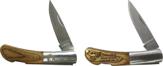 K-360 Lockback Knife Specify Engraving Method YAG Laser Engraved Co2 Engraved 48 $7.50 ea. $6.50 ea. Second Side Engraving or Personalizations: $1.50 ea. (a) Set-Up Charge: New Logo or Special Typestyle: $25.