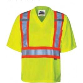 6005G Viking Journeyman V-Neck Safety Shirt 6005O Viking Journeyman V-Neck Safety Shirt Fully compliant with CSA Z96-09 Class 2, Level 2 and becomes Fully compliant with ANSI/ISEA 107-2010 Class 2