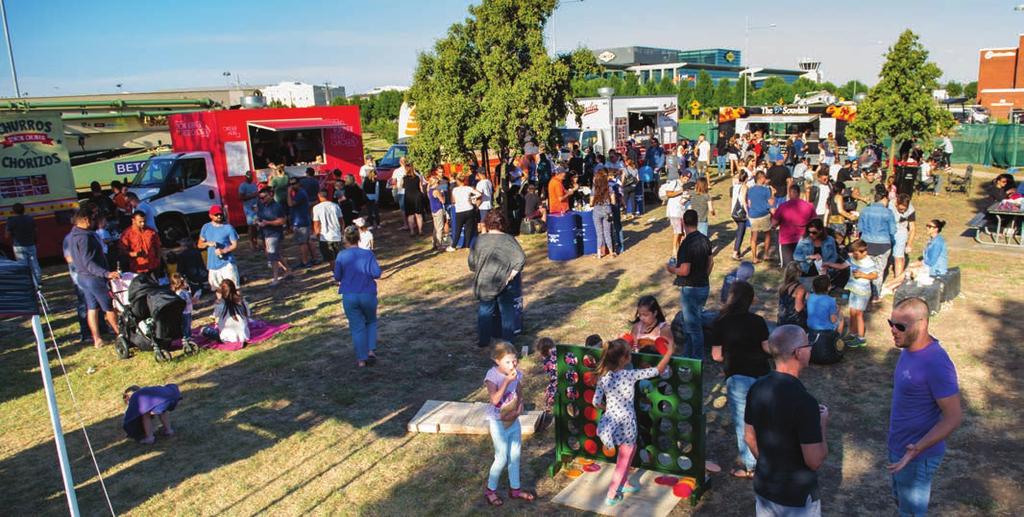 Essendon Fields summer food truck event Community engagement In addition to targeted consultation regarding aviation operations and construction activities, Essendon Airport engages with the