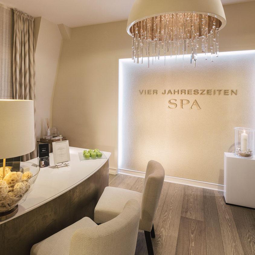 OUR SPA PHILOSOPHY The Vier Jahreszeiten Spa unites luxury and tranquility, symbolizing the Hamburg way of life.