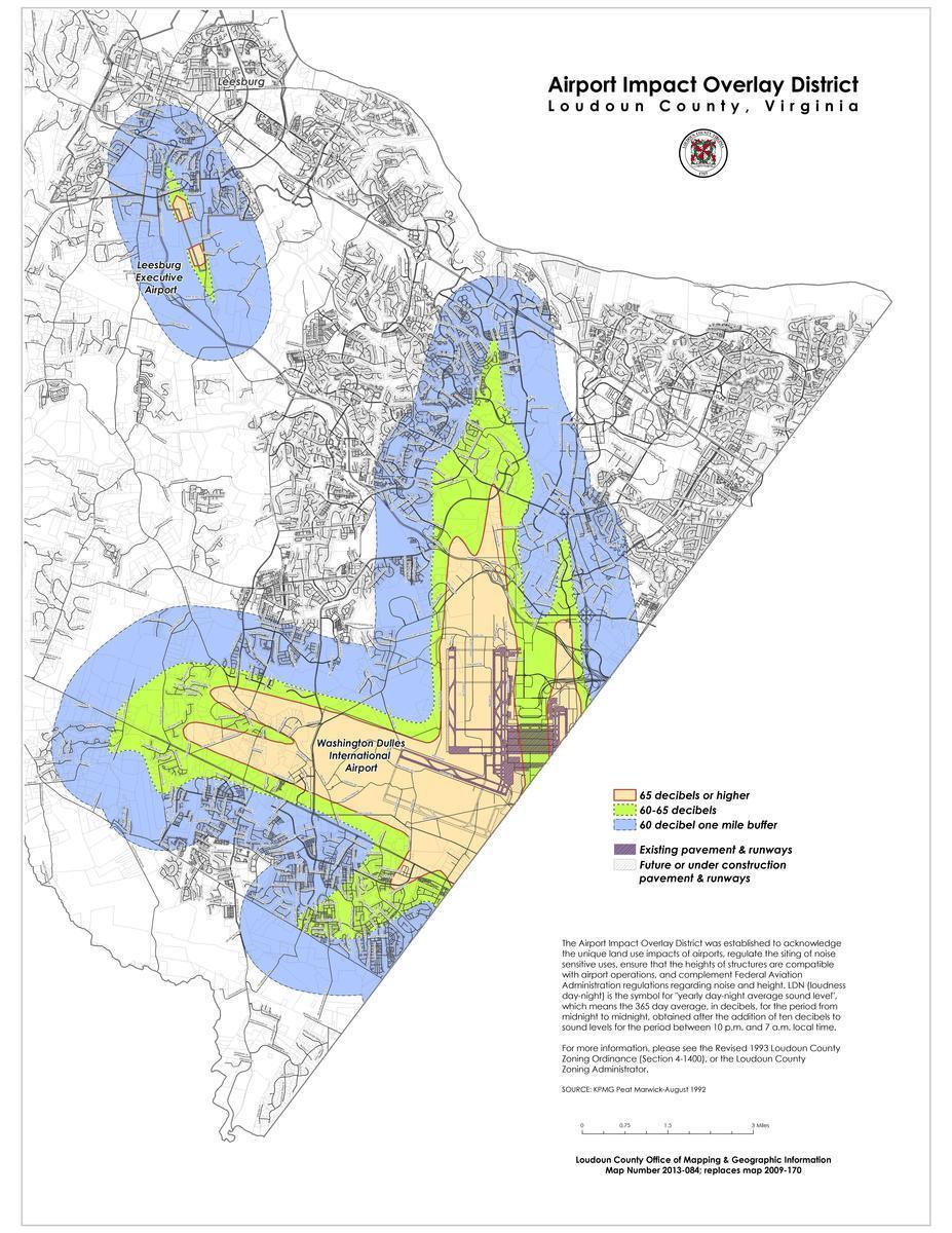 Loudoun County Zoning Established the Airport Impact Overlay District in 1993 Recognized as a national leader in airport-compatible land use planning for adopting its Airport Impact Overlay District