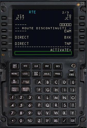 5. STAR and Approach Entry Now press the DEP/ARR key again and select LSK 2R to display the first of seven KLAX arrivals. Our planned STAR (BASET3) happens to be the first on the list. Press LSK 1L.