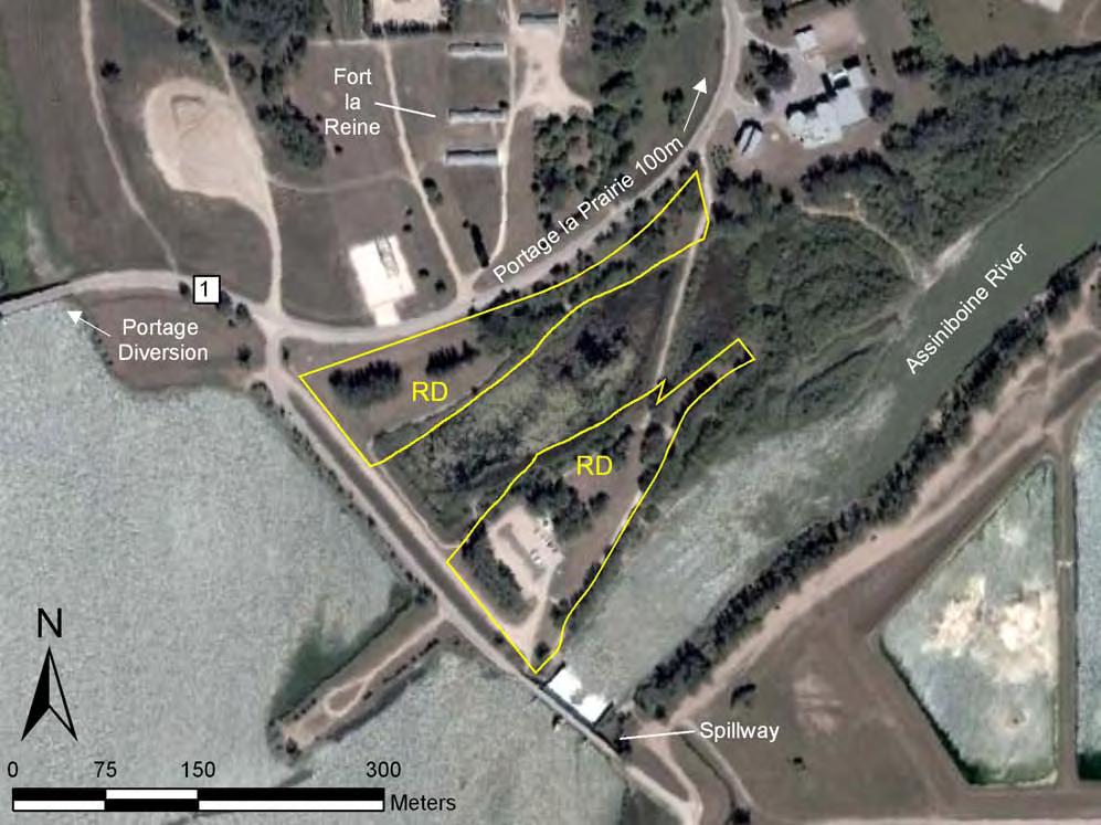 Drawn from Director of Surveys Plan # 19656 Portage Spillway Land Use Category Recreational Development (RD) Size: 3.757 ha or 100% of the park.