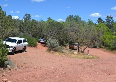 Three undesignated parking areas can be found along this road; one at the junction of Chavez Ranch Road, one at the gate leading to Crescent Moon Ranch, and one at the terminus of Chavez Ranch Road