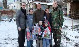 The distribution of the gifts for the children of martyrs, invalids and veterans of the KLA, as well as to the poor children On