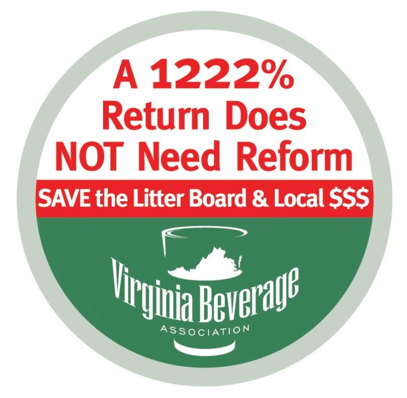 From Virginia Beverage Association s website Virginia s beverage industry contributes excise taxes that are collected under a special litter control and recycling tax used to promote cleanups and