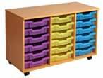 required) Manufactured from 18mm beech faced MFC Units come fully assembled as standard Flatpack option available TRIPLE Triple Bay Tray Storage ALL UNITS Width 1021mm Depth 480mm Height Choice of 8