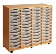 to store Tray Storage Quad bay units allow 4 columns of