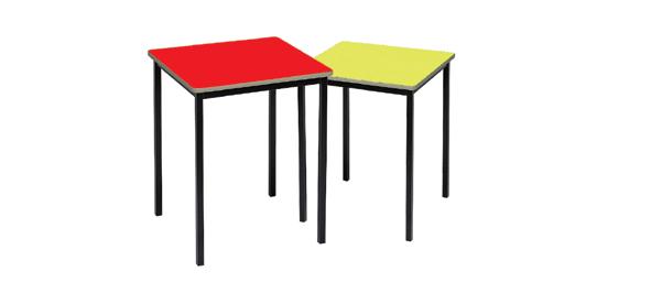 TRIPLE Fantastic value hardwearing classroom tables Designed to suit any educational environment Hardwearing, easy wipe clean laminate tops Choice of durable